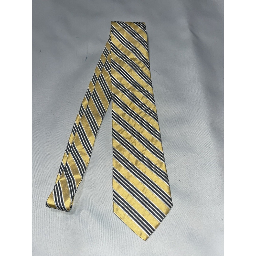 Brooks Brothers VTG Tie Blue & Yellow Striped